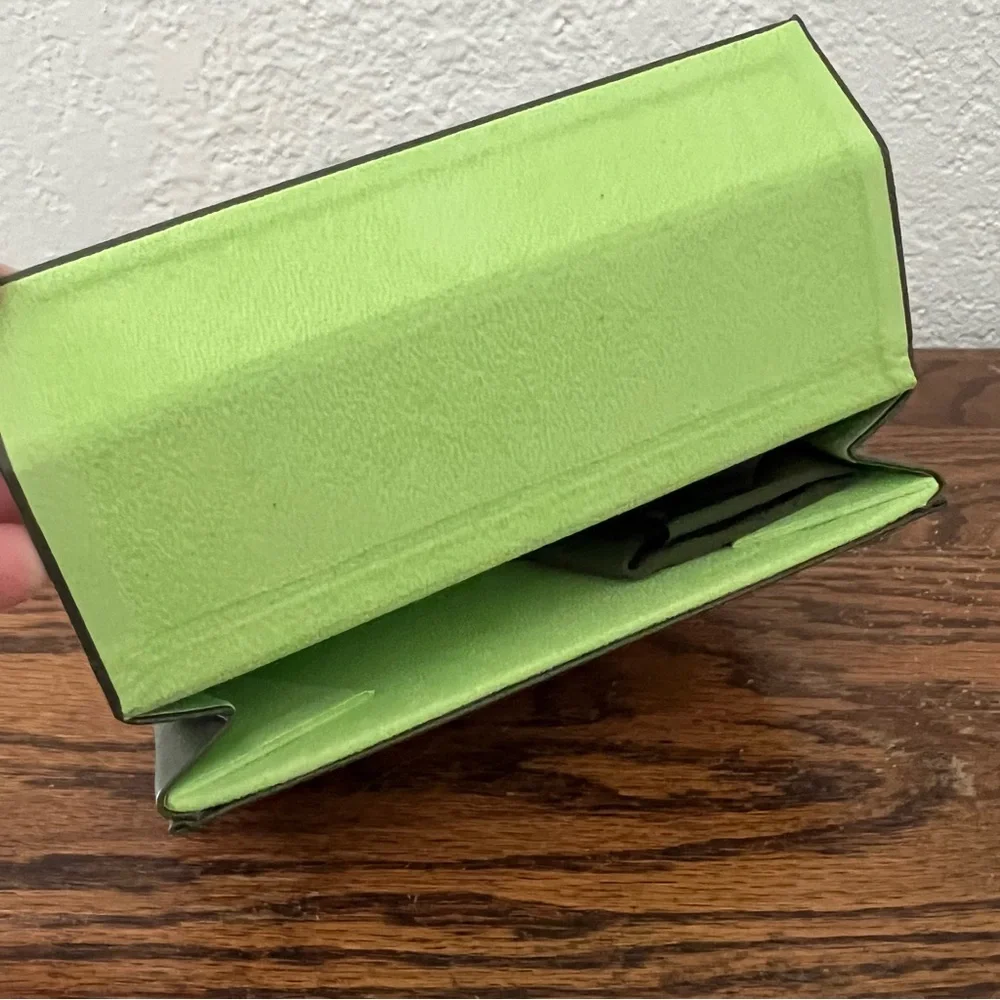 Longchamp Green Folding Glasses Case